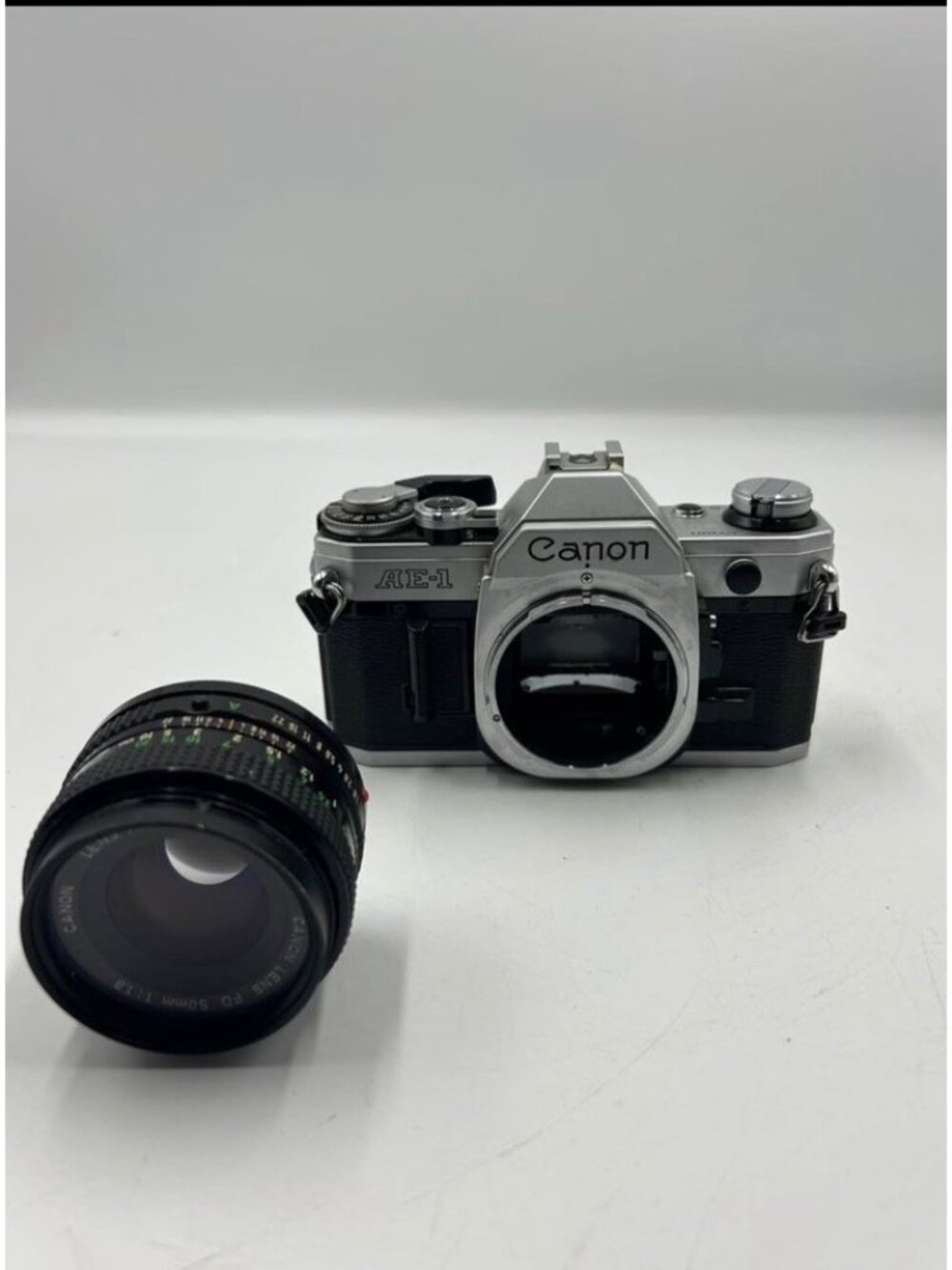 Canon AE-1 35mm SLR Film Camera 50mm 1:1.8 Lens Film Tested Working✅
